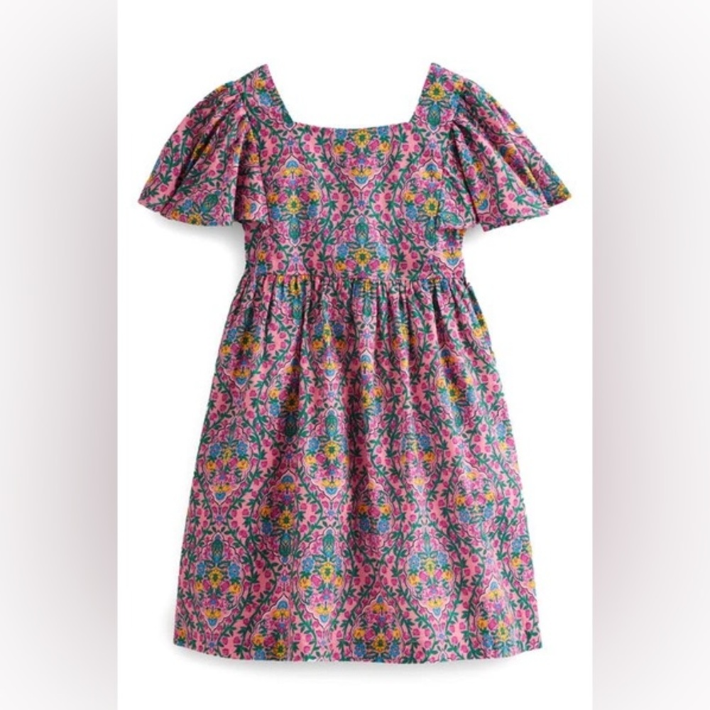 Mini Boden Flutter Sleeve Dress